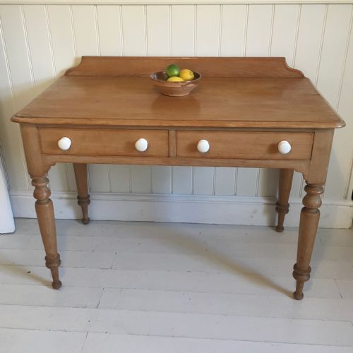 VICTORIAN PINE SIDE TABLE DESK - ADDITIONAL PHOTO 1