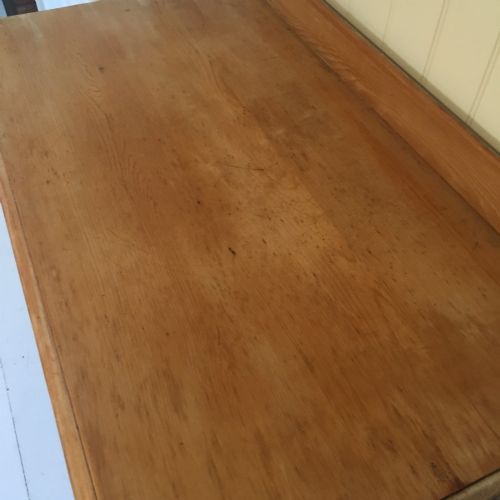 VICTORIAN PINE SIDE TABLE DESK - ADDITIONAL PHOTO 4