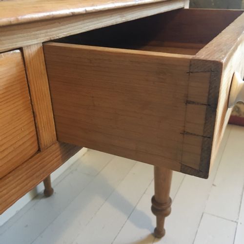 VICTORIAN PINE SIDE TABLE DESK - ADDITIONAL PHOTO 5