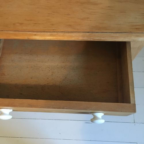 VICTORIAN PINE SIDE TABLE DESK - ADDITIONAL PHOTO 6