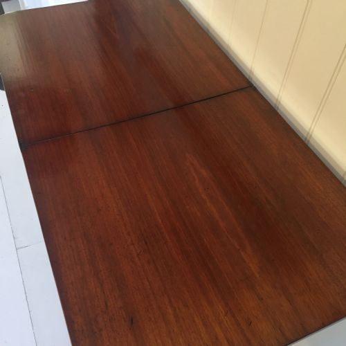 19TH CENTURY MAHOGANY CAMPAIGN COACHING TABLE - ADDITIONAL PHOTO 3