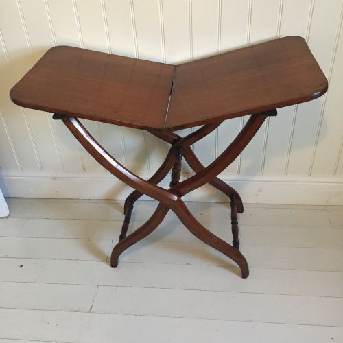 19TH CENTURY MAHOGANY CAMPAIGN COACHING TABLE - ADDITIONAL PHOTO 5