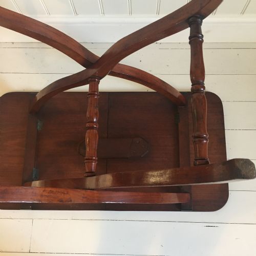 19TH CENTURY MAHOGANY CAMPAIGN COACHING TABLE - ADDITIONAL PHOTO 8