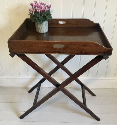 mahogany butlers tray - CATEGORY: ANTIQUE MISCELLANEOUS - DATED 19TH CENTURY
