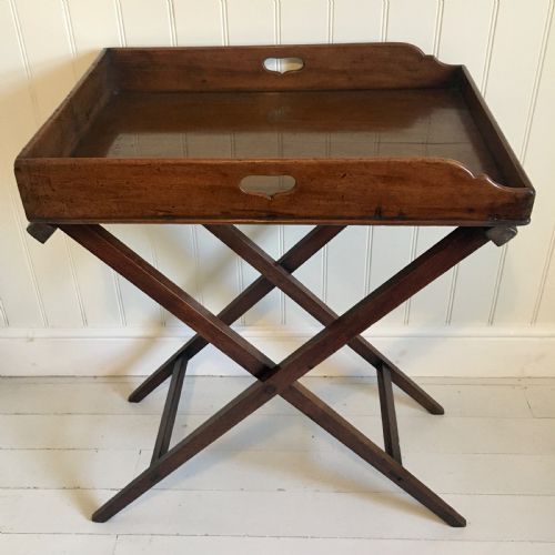 MAHOGANY BUTLERS TRAY - ADDITIONAL PHOTO 2