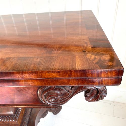 REGENCY MAHOGANY TEA TABLE - ADDITIONAL PHOTO 6