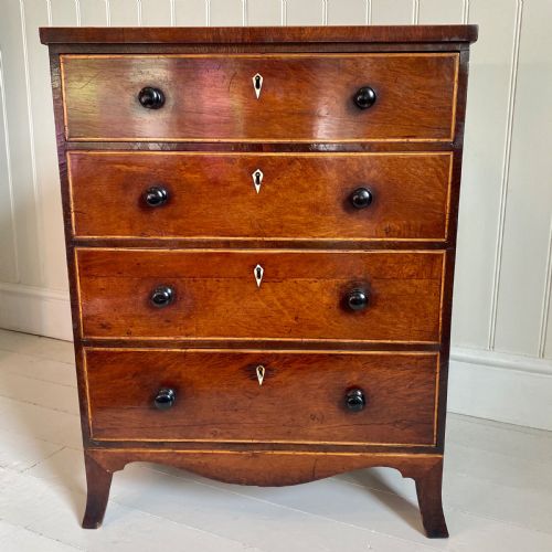 REGENCY PARTRIDGE WOOD CHEST OF DRAWERS - ADDITIONAL PHOTO 1