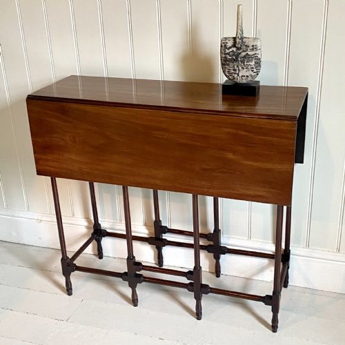 19THC MAHOGANY SPIDER LEG TABLE - ADDITIONAL PHOTO 1