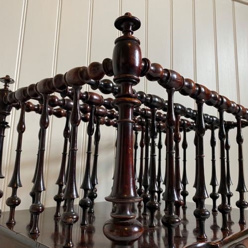19TH CENTURY ROSEWOOD CANTERBURY MAGAZINE RACK - ADDITIONAL PHOTO 1