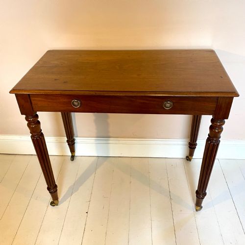 19TH CENTURY MAHOGANY WRITING SIDE TABLE - ADDITIONAL PHOTO 7