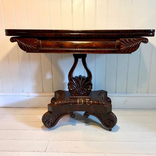 19TH CENTURY ROSEWOOD TEA TABLE - ADDITIONAL PHOTO 1