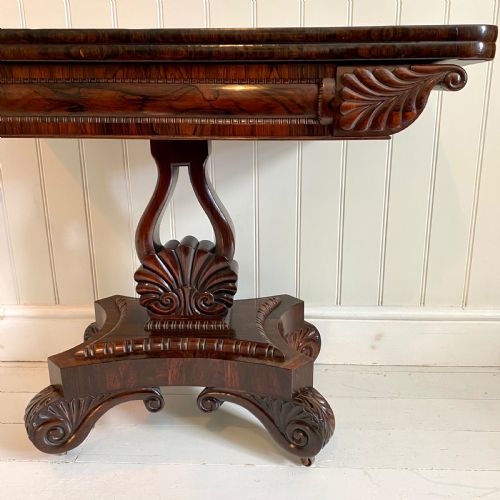 19TH CENTURY ROSEWOOD TEA TABLE - ADDITIONAL PHOTO 2