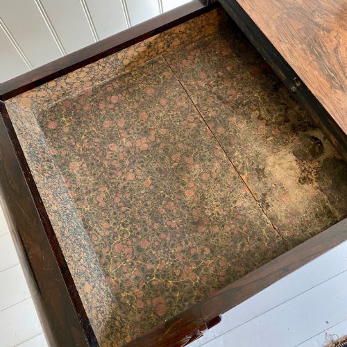 19TH CENTURY ROSEWOOD TEA TABLE - ADDITIONAL PHOTO 5