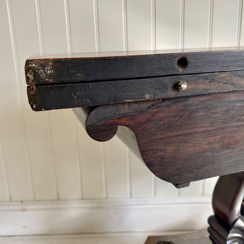 19TH CENTURY ROSEWOOD TEA TABLE - ADDITIONAL PHOTO 7