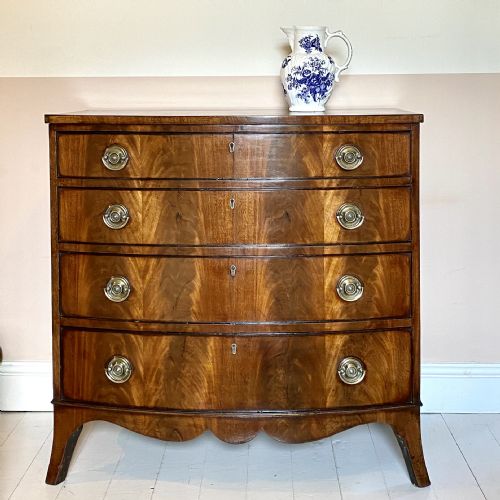 regency mahogany chest of drawers - CATEGORY: ANTIQUE CHEST OF DRAWERS - DATED REGENCY