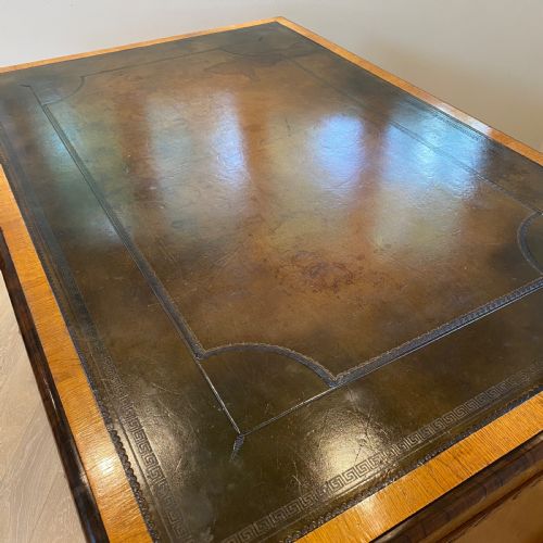 19TH CENTURY OAK PARTNERS DESK - ADDITIONAL PHOTO 2