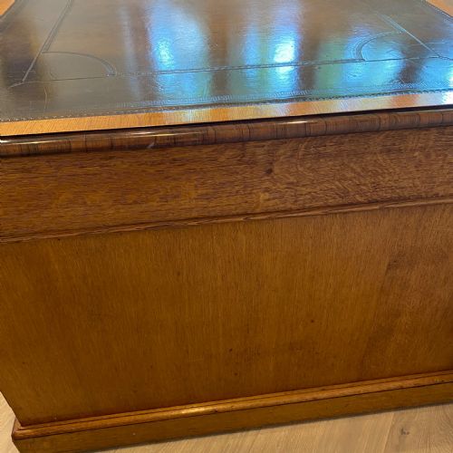 19TH CENTURY OAK PARTNERS DESK - ADDITIONAL PHOTO 5