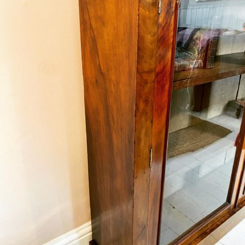 19TH CENTURY WALNUT GLAZED BOOKCASE - ADDITIONAL PHOTO 8