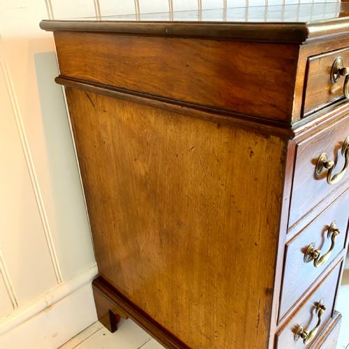 19TH CENTURY SMALL MAHOGANY PEDESTAL DESK - ADDITIONAL PHOTO 9