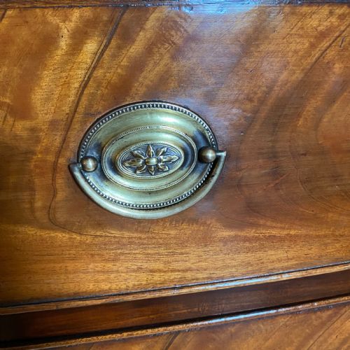 19TH CENTURY BOW FRONT CHEST OF DRAWERS - ADDITIONAL PHOTO 7