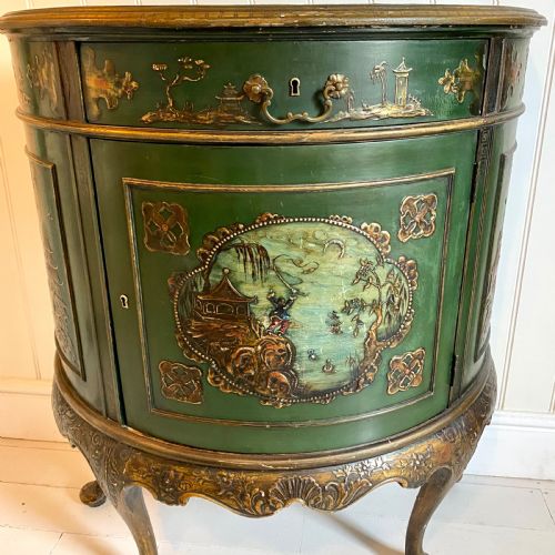 GREEN CHINOISERIE CUPBOARD - ADDITIONAL PHOTO 1