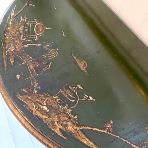 GREEN CHINOISERIE CUPBOARD - ADDITIONAL PHOTO 2