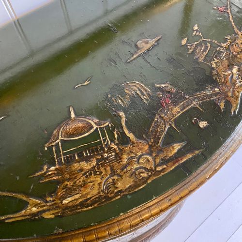 GREEN CHINOISERIE CUPBOARD - ADDITIONAL PHOTO 4