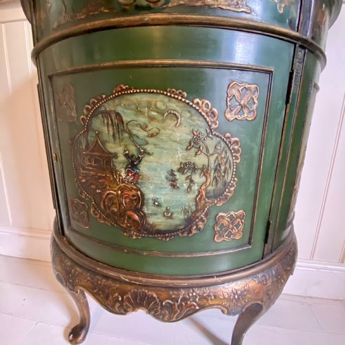 GREEN CHINOISERIE CUPBOARD - ADDITIONAL PHOTO 6
