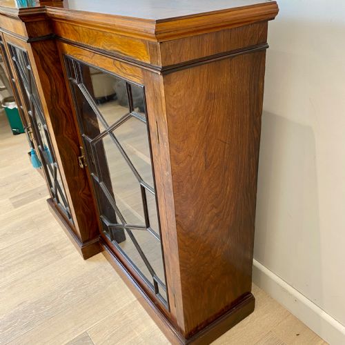 19TH CENTURY ROSEWOOD GLAZED BOOKCASE - ADDITIONAL PHOTO 1