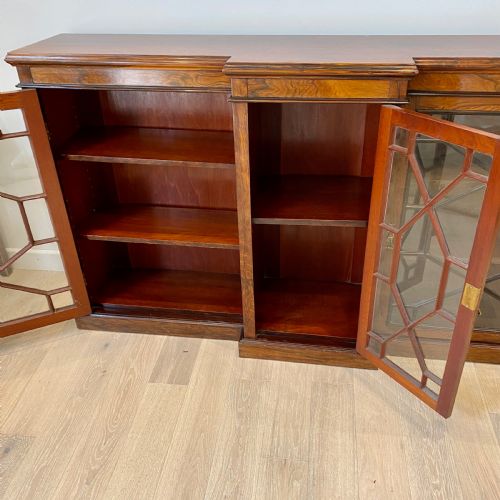 19TH CENTURY ROSEWOOD GLAZED BOOKCASE - ADDITIONAL PHOTO 7