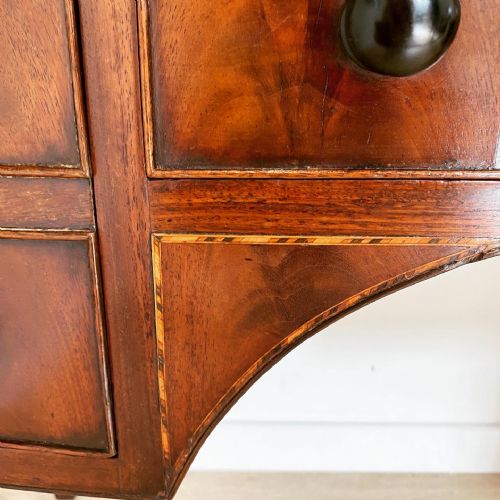C19TH MAHOGANY SIDEBOARD WRITING TABLE - ADDITIONAL PHOTO 1