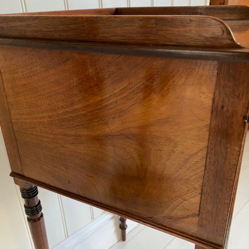REGENCY 19TH CENTURY MAHOGANY BEDSIDE CUPBOARD - ADDITIONAL PHOTO 6