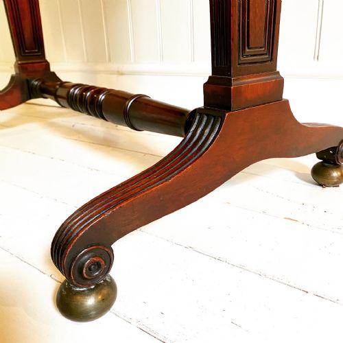 19TH CENTURY MAHOGANY WRITING SIDE TABLE - ADDITIONAL PHOTO 1