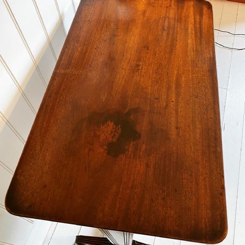 19TH CENTURY MAHOGANY WRITING SIDE TABLE - ADDITIONAL PHOTO 5