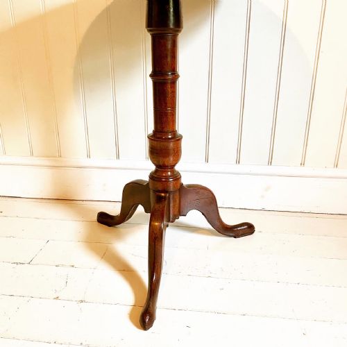 GEORGIAN MAHOGANY TILT TOP OCCASIONAL TABLE - ADDITIONAL PHOTO 2