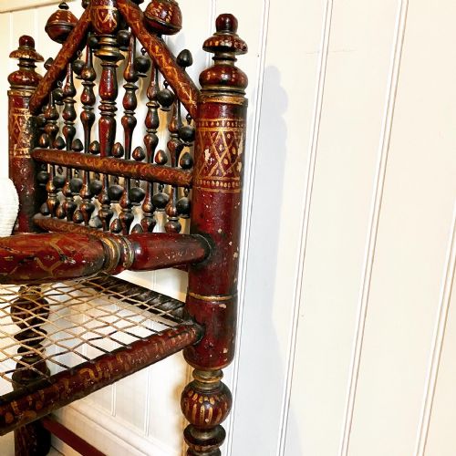 LACQUERED BALINESE CHAIR - ADDITIONAL PHOTO 5
