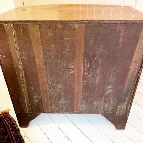 REGENCY MAHOGANY BOW FRONT CHEST OF DRAWERS - ADDITIONAL PHOTO 6
