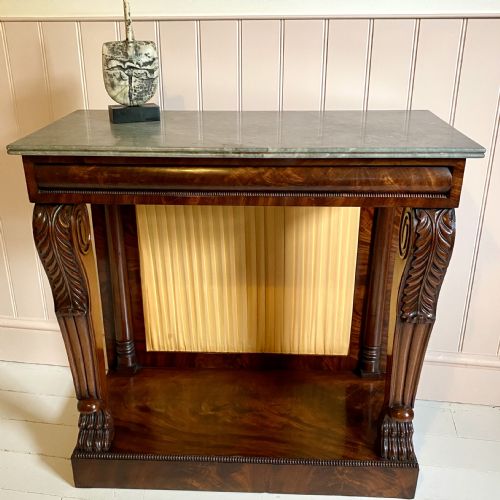 LATE REGENCY MAHOGANY CONSOLE TABLE - ADDITIONAL PHOTO 1