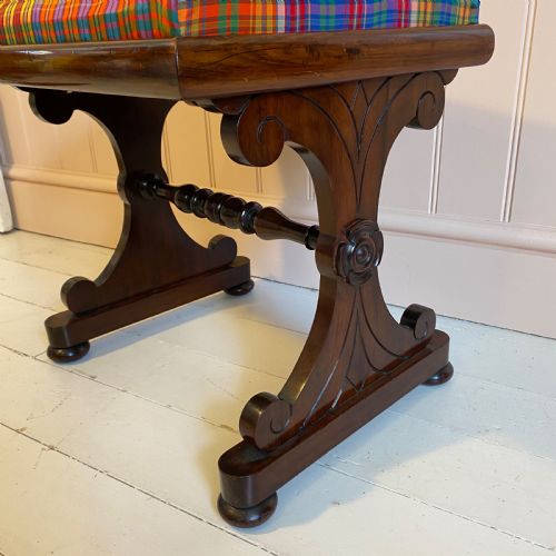 19TH CENTURY ROSEWOOD STOOL - ADDITIONAL PHOTO 3