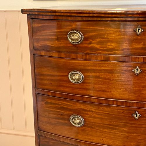 19TH CENTURY MAHOGANY CHEST OF DRAWERS - ADDITIONAL PHOTO 2