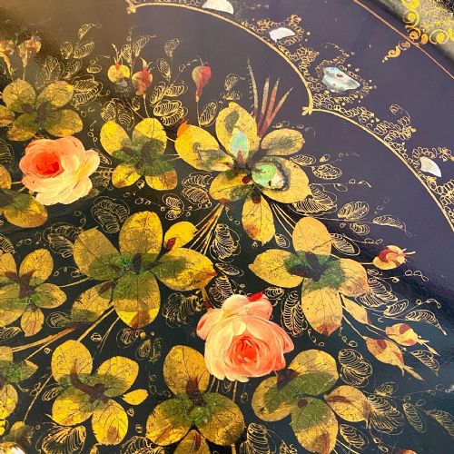 19TH CENTURY PAPIER MACHE TRAY - ADDITIONAL PHOTO 2