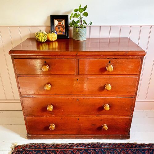 victorian chest of drawers - CATEGORY: ANTIQUE CHEST OF DRAWERS - DATED VICTORIAN