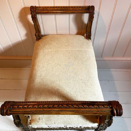 19TH CENTURY FRENCH STOOL WINDOW SEAT - ADDITIONAL PHOTO 2