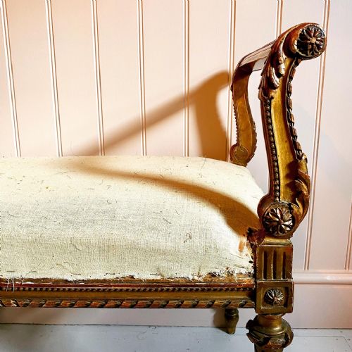 19TH CENTURY FRENCH STOOL WINDOW SEAT - ADDITIONAL PHOTO 3