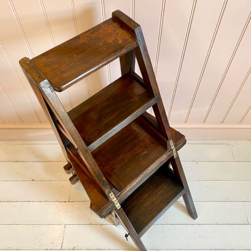 19TH CENTURY WALNUT METAMORPHIC CHAIR - ADDITIONAL PHOTO 3