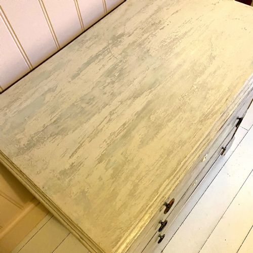GEORGIAN PAINTED CHEST OF DRAWERS - ADDITIONAL PHOTO 3