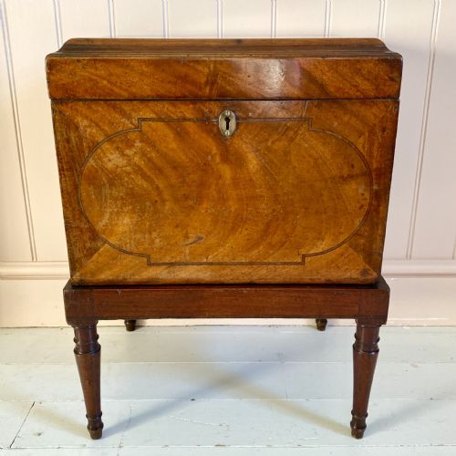 GEORGIAN MAHOGANY WINE COOLER CELLARETTE - ADDITIONAL PHOTO 6