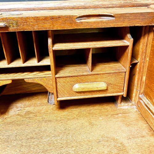 VICTORIAN ROLL TOP DESK - ADDITIONAL PHOTO 2