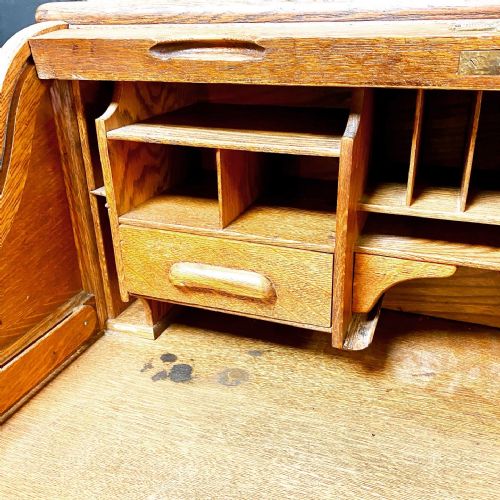 VICTORIAN ROLL TOP DESK - ADDITIONAL PHOTO 4