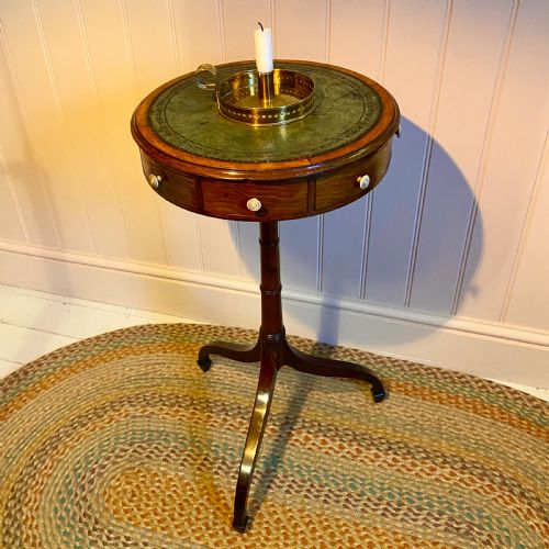 19th century drum side table - CATEGORY: ANTIQUE TABLES - DATED 19TH CENTURY